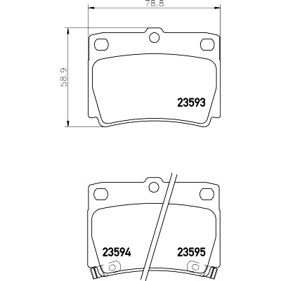 Kit pastiglie freno HELLA 8DB 355 009-501