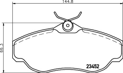 Set di pastiglie freno HELLA 8DB 355 009-531