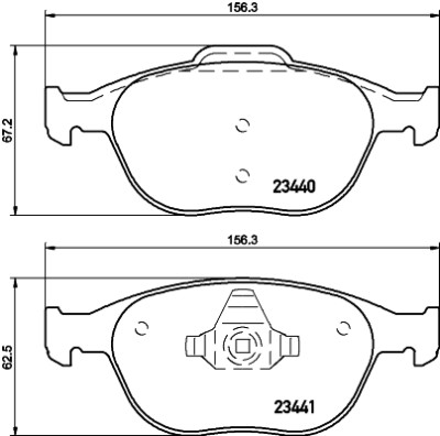 Kit pastiglie freno HELLA 8DB 355 009-561