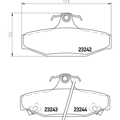 Kit pastiglie freno HELLA 8DB 355 009-571