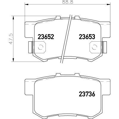 Kit pastiglie freno HELLA 8DB 355 009-581