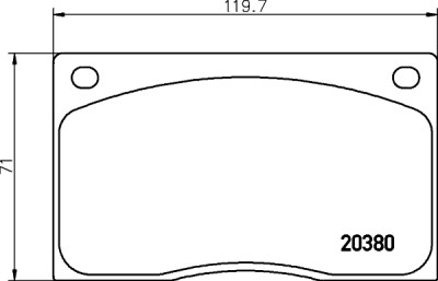 Set di pastiglie freno HELLA 8DB 355 009-611