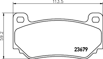 Set di pastiglie freno HELLA 8DB 355 009-721