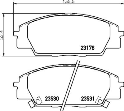 Kit pastiglie freno HELLA 8DB 355 009-731