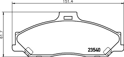 Kit pastiglie freno HELLA 8DB 355 009-751