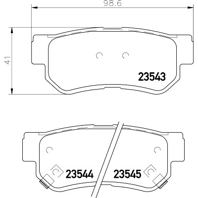 Kit pastiglie freno HELLA 8DB 355 009-971