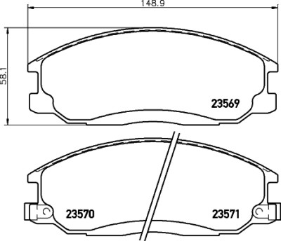 Kit pastiglie freno HELLA 8DB 355 009-991