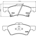 Kit pastiglie freno HELLA 8DB 355 010-061