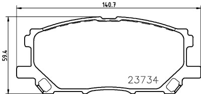 Kit pastiglie freno HELLA 8DB 355 010-071