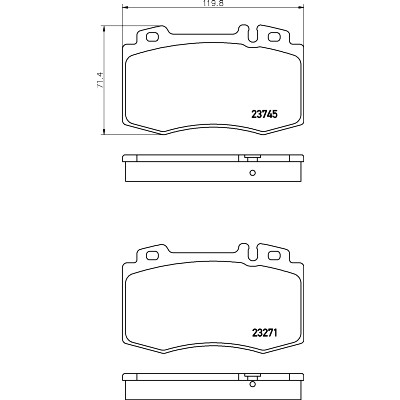 Kit pastiglie freno HELLA 8DB 355 010-101