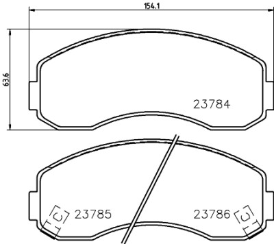 Kit pastiglie freno HELLA 8DB 355 010-131