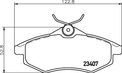 Kit pastiglie freno HELLA 8DB 355 010-161
