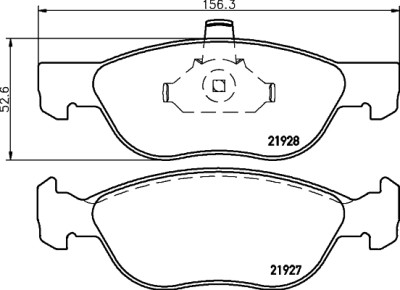 Kit pastiglie freno HELLA 8DB 355 010-181