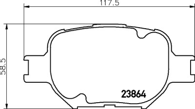 Kit pastiglie freno HELLA 8DB 355 010-201