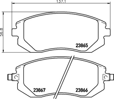 Kit pastiglie freno HELLA 8DB 355 010-211