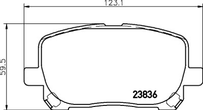 Set di pastiglie freno HELLA 8DB 355 010-221