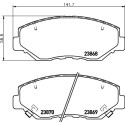 Kit pastiglie freno HELLA 8DB 355 010-231