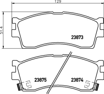 Kit pastiglie freno HELLA 8DB 355 010-251
