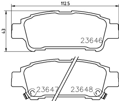 Set di pastiglie freno HELLA 8DB 355 010-311