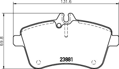 Kit pastiglie freno HELLA 8DB 355 010-331