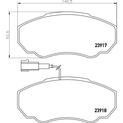 Kit pastiglie freno HELLA 8DB 355 010-391