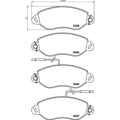 Kit pastiglie freno HELLA 8DB 355 010-531