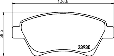 Kit pastiglie freno HELLA 8DB 355 010-541