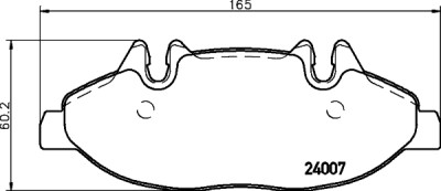 Kit pastiglie freno HELLA 8DB 355 010-651