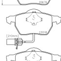 Kit pastiglie freno HELLA 8DB 355 010-731