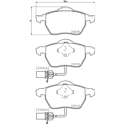 Kit pastiglie freno HELLA 8DB 355 010-731