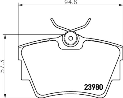 Kit pastiglie freno HELLA 8DB 355 010-761