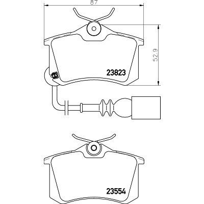 Kit pastiglie freno HELLA 8DB 355 010-781