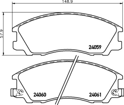 Kit pastiglie freno HELLA 8DB 355 010-821