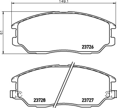 Kit pastiglie freno HELLA 8DB 355 010-861
