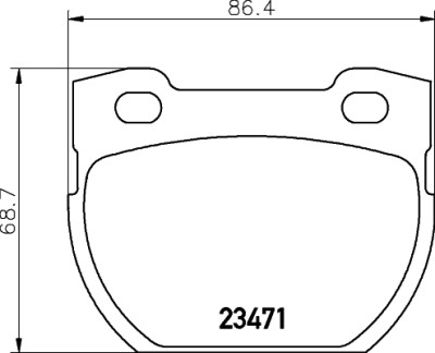 Kit pastiglie freno HELLA 8DB 355 010-921