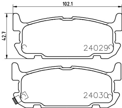 Set di pastiglie freno HELLA 8DB 355 010-931