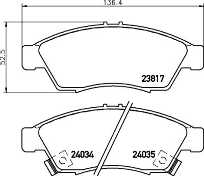 Kit pastiglie freno HELLA 8DB 355 011-081