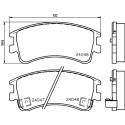 Kit pastiglie freno HELLA 8DB 355 011-141