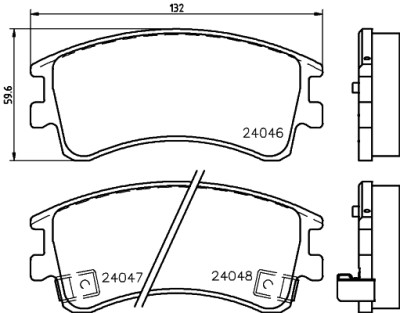 Kit pastiglie freno HELLA 8DB 355 011-141