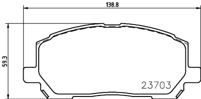 Kit pastiglie freno HELLA 8DB 355 011-161