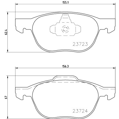 Kit pastiglie freno HELLA 8DB 355 011-191