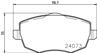 Kit pastiglie freno HELLA 8DB 355 011-231