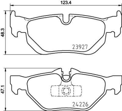 Kit pastiglie freno HELLA 8DB 355 011-301