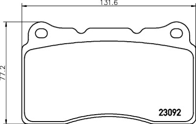 Set di pastiglie freno HELLA 8DB 355 011-431
