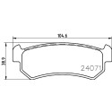 Kit pastiglie freno HELLA 8DB 355 011-451