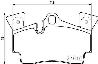 Set di pastiglie freno HELLA 8DB 355 011-471