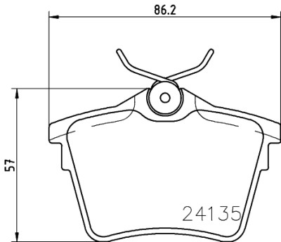 Set di pastiglie freno HELLA 8DB 355 011-501