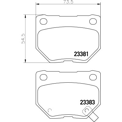 Kit pastiglie freno HELLA 8DB 355 011-601