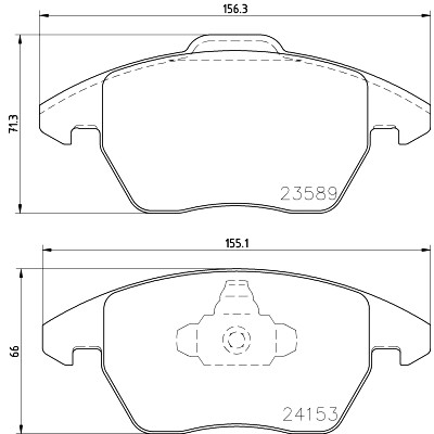 Set di pastiglie freno HELLA 8DB 355 011-811