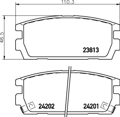Kit pastiglie freno HELLA 8DB 355 011-841